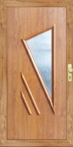 Porte d'entrée en PVC, panneau BL13(1) 1000*2150